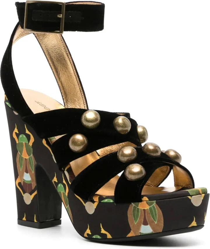 140mm Medal Wedge sandals - Image 2