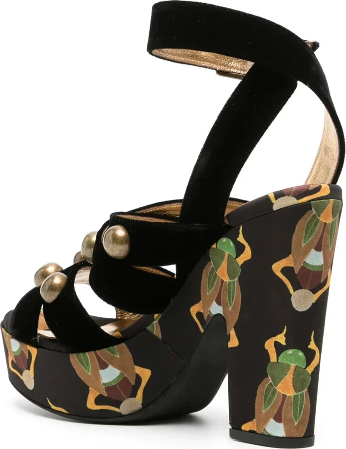 140mm Medal Wedge sandals - Image 3