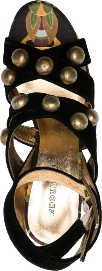 140mm Medal Wedge sandals - Image 4