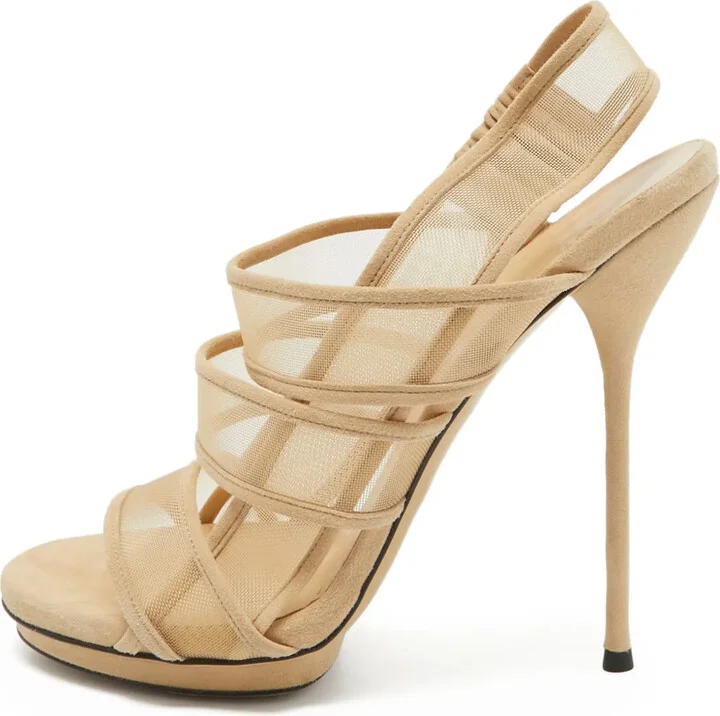 140mm Mesh-Detailed Sandals
