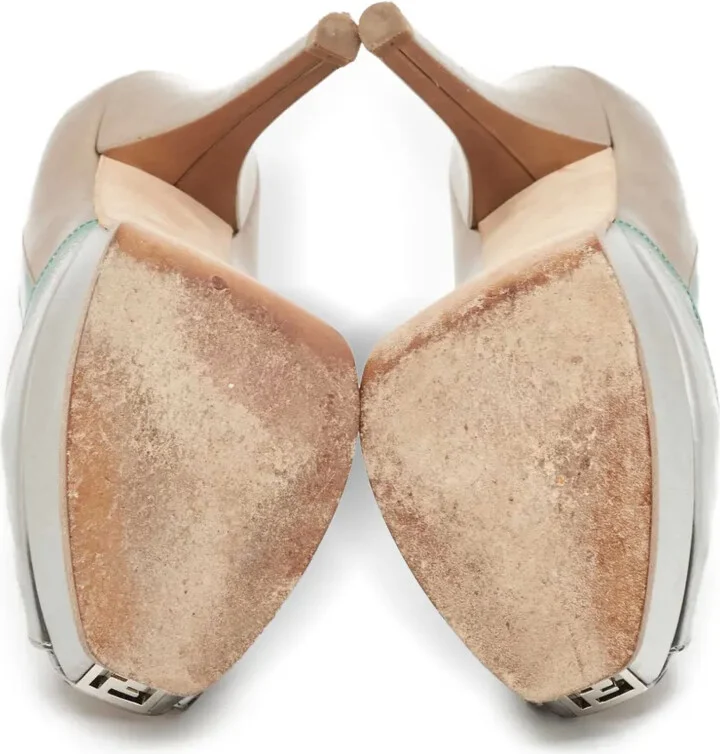 140mm Metallic-Leather Pumps - Image 4