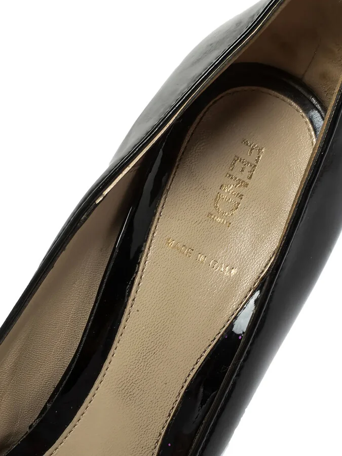 140mm Patent Leather Bow Pumps - Image 5