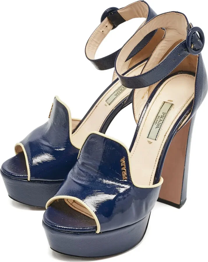 140mm Patent-Leather Platform Sandals - Image 2