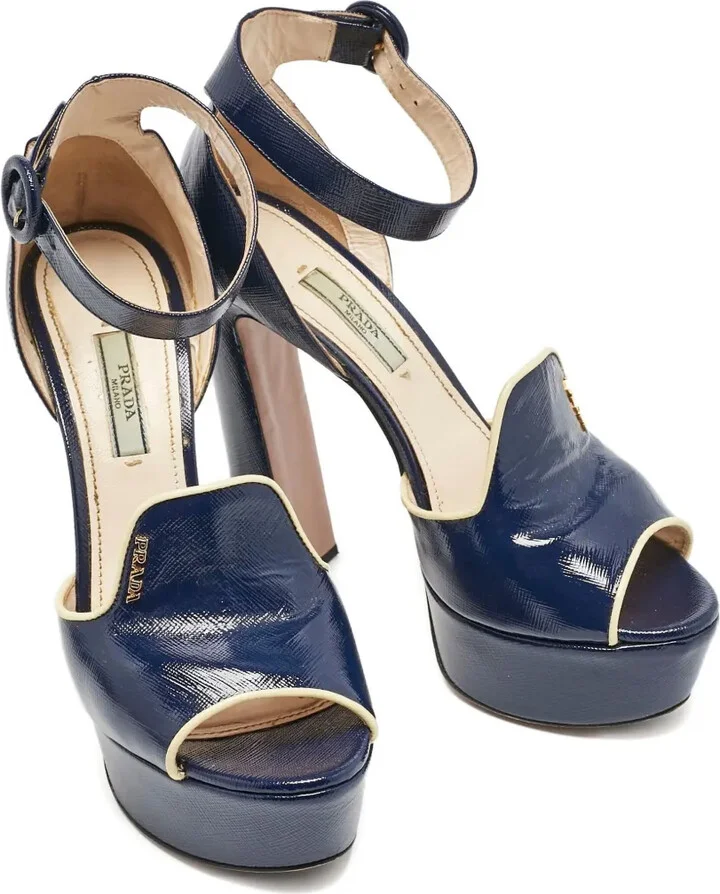 140mm Patent-Leather Platform Sandals - Image 3