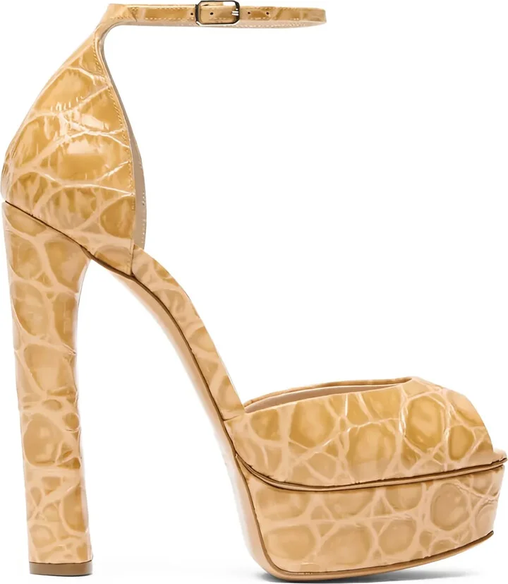 140mm Platform Heeled Sandals