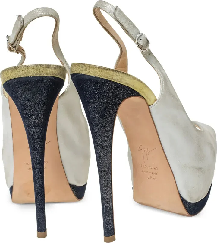 140mm Platform Slingback Sandals - Image 3