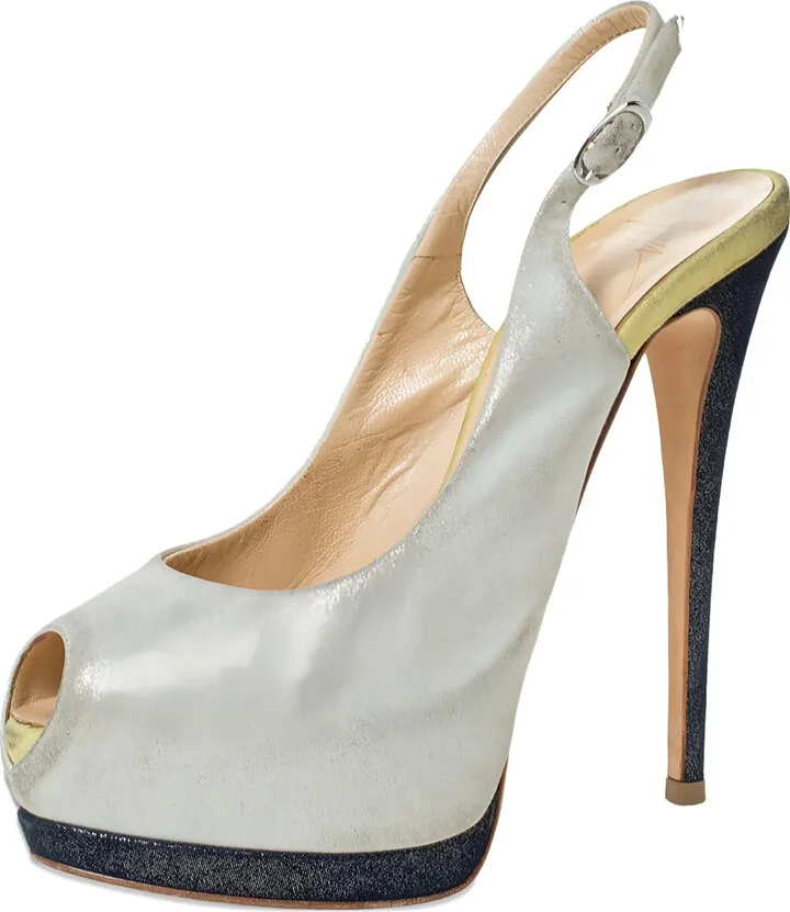140mm Platform Slingback Sandals