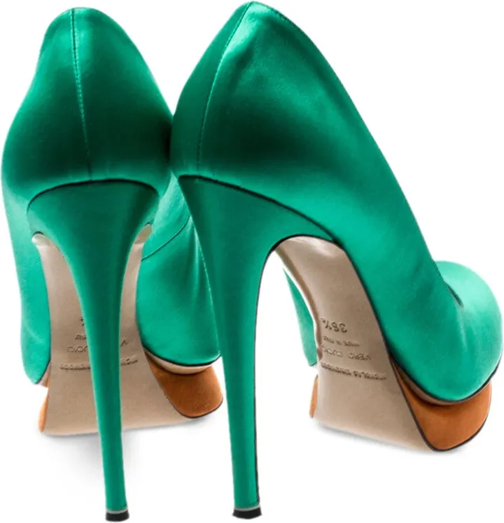 140mm Platform Stiletto Pumps - Image 2