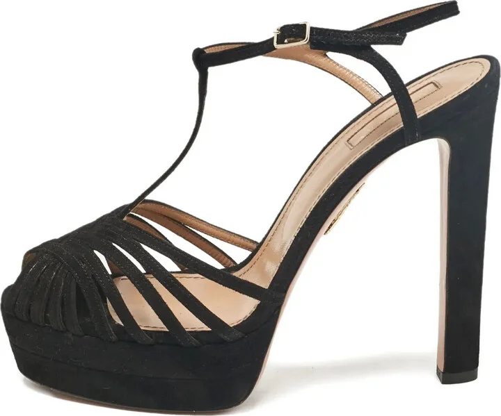140mm platform T-strap sandals
