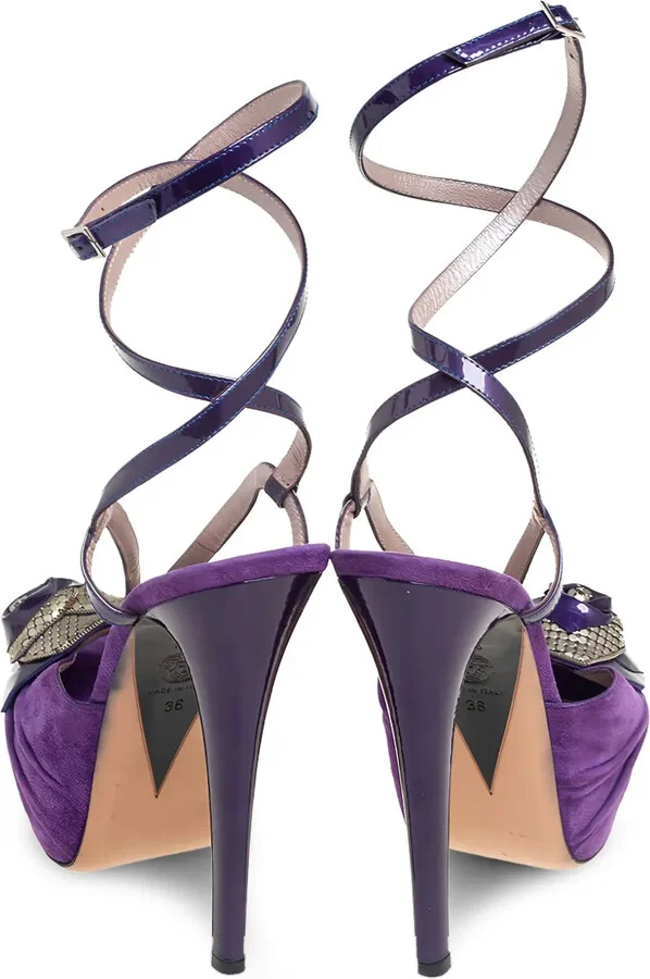140mm Ruffled Platform Sandals - Image 3