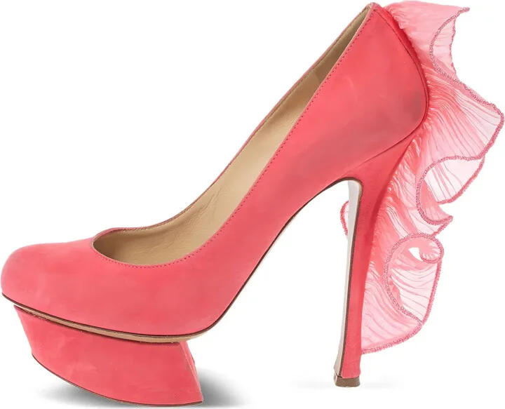 140mm Ruffled Pumps