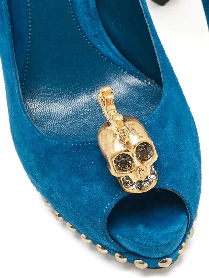 140mm Skull-Appliqué Pumps - Image 5