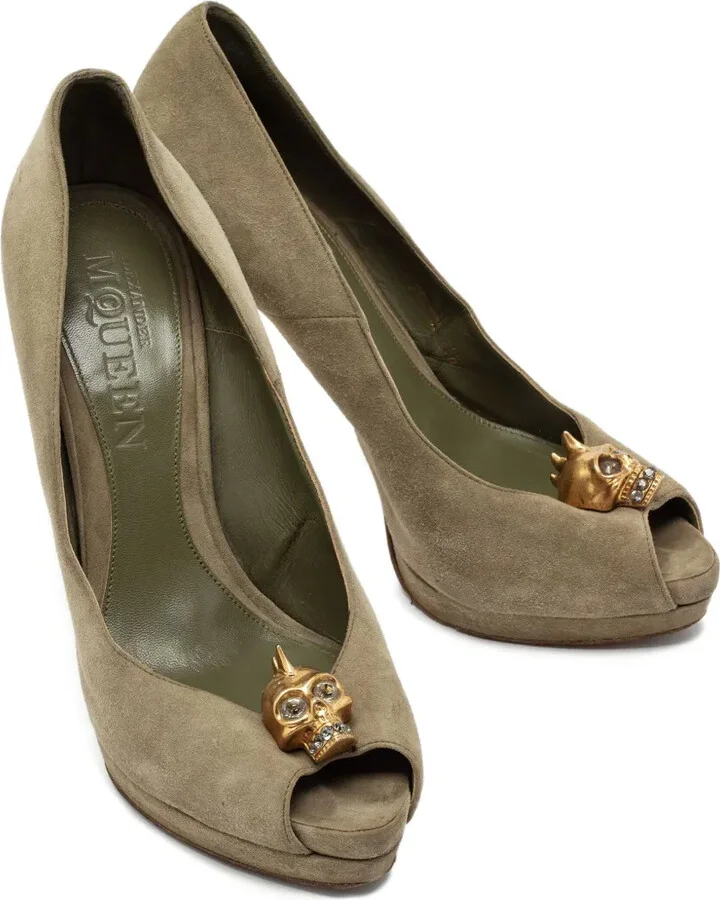 140mm Skull-appliqué pumps - Image 3