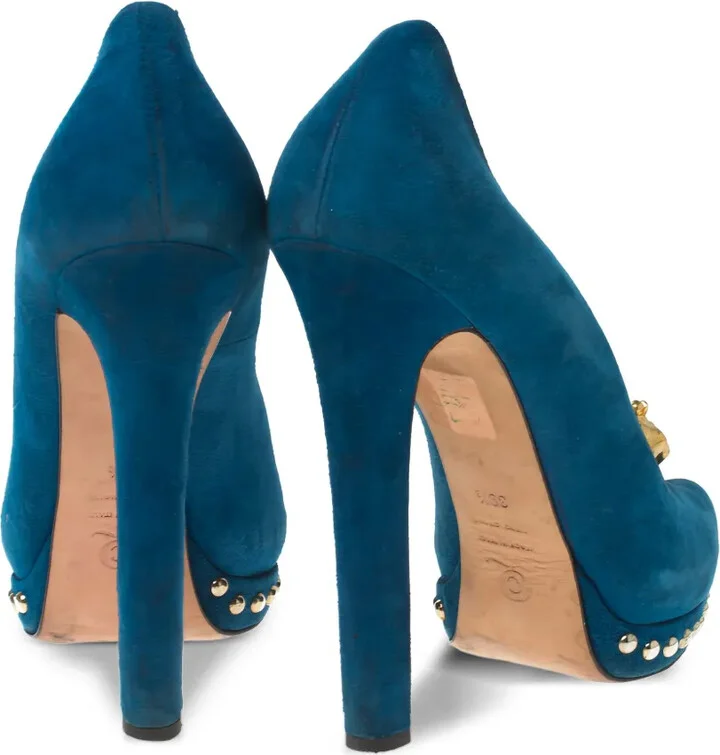 140mm Skull-Embellished Peep-Toe Sandals - Image 4