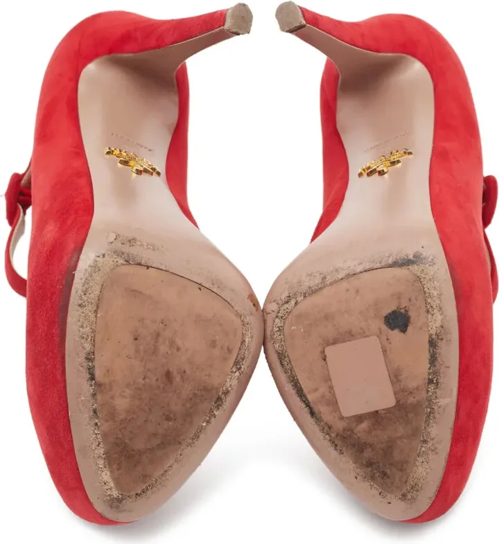 140mm Suede Buckled Pumps - Image 3