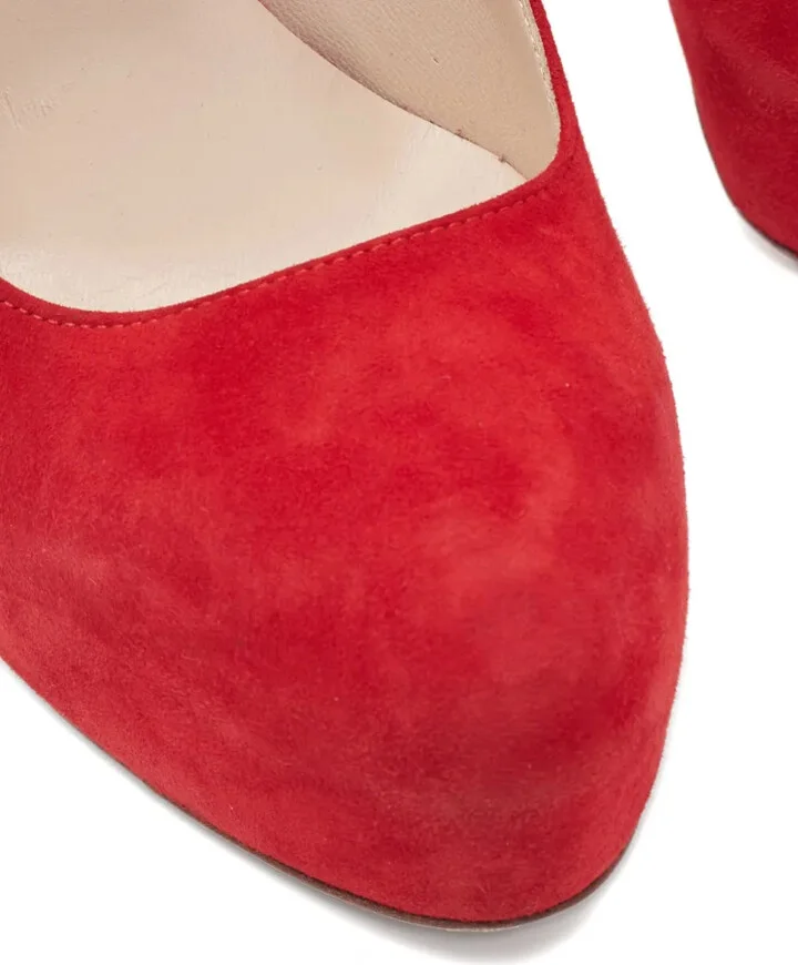 140mm Suede Buckled Pumps - Image 4