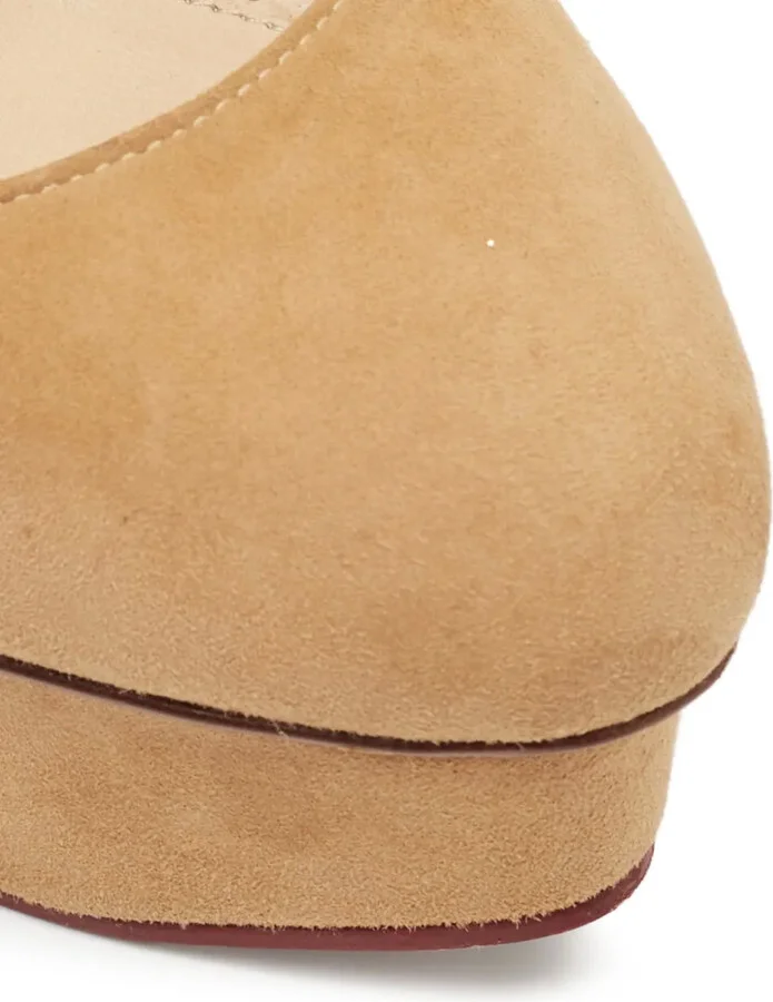 140mm Suede Heeled Pumps - Image 5