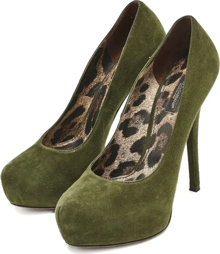 140mm Suede Heeled Pumps - Image 2
