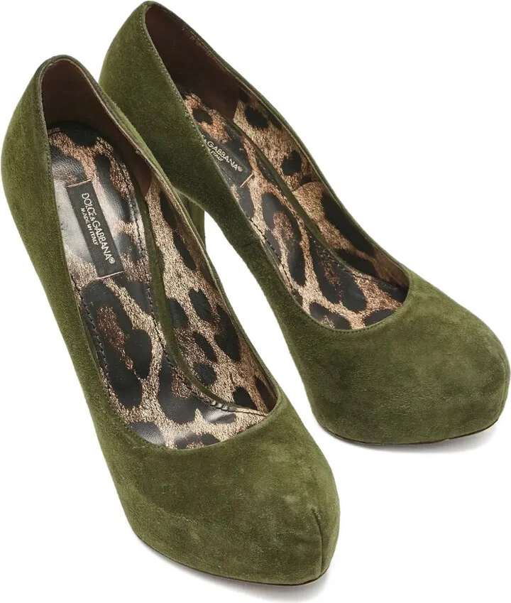 140mm Suede Heeled Pumps - Image 3