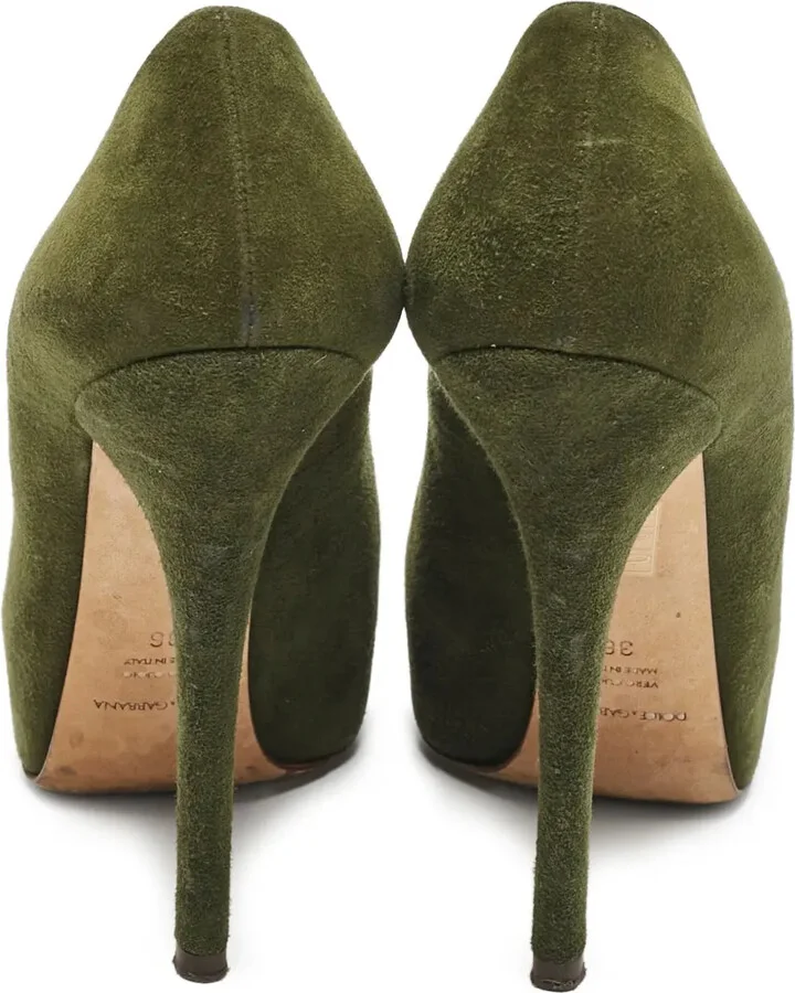 140mm Suede Heeled Pumps - Image 4