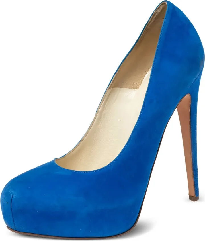 140mm Suede Heeled Pumps - Image 2