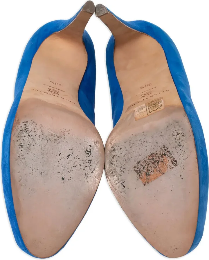 140mm Suede Heeled Pumps
