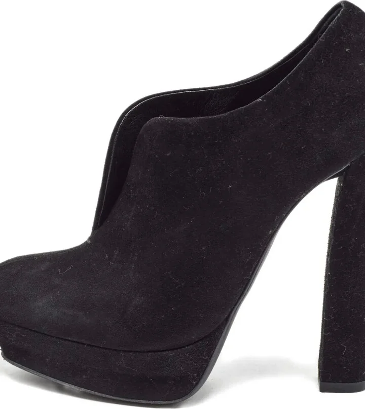 140mm Suede Platform Boots - Image 2