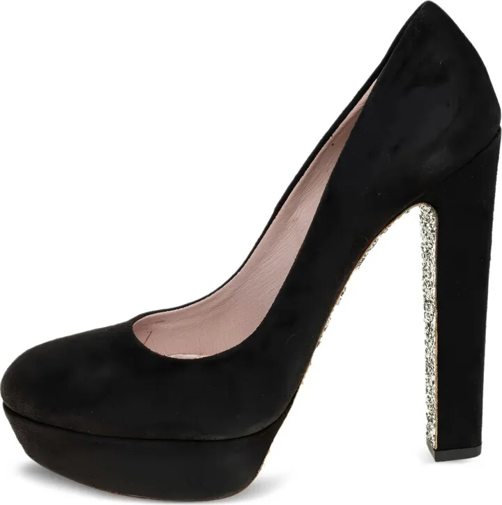 140mm Suede Pumps