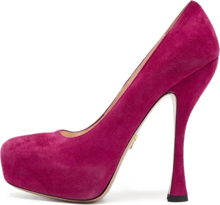 140mm Suede Pumps