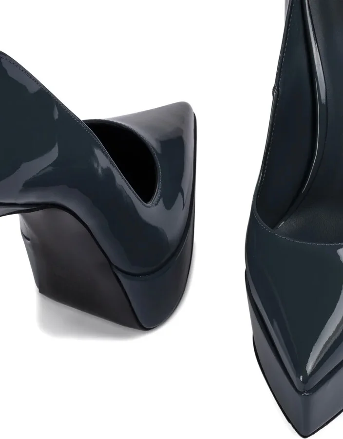 140mm Uma patent-leather platform pumps - Image 4