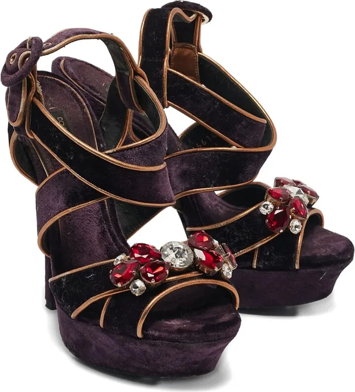 140mm Velvet-Finish Sandals - Image 2
