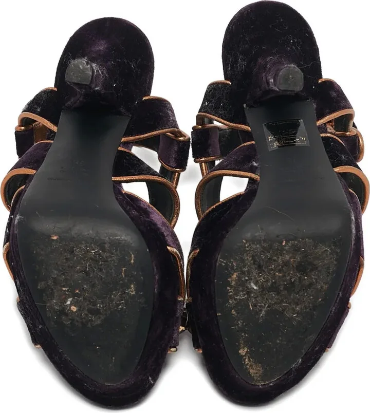140mm Velvet-Finish Sandals - Image 4