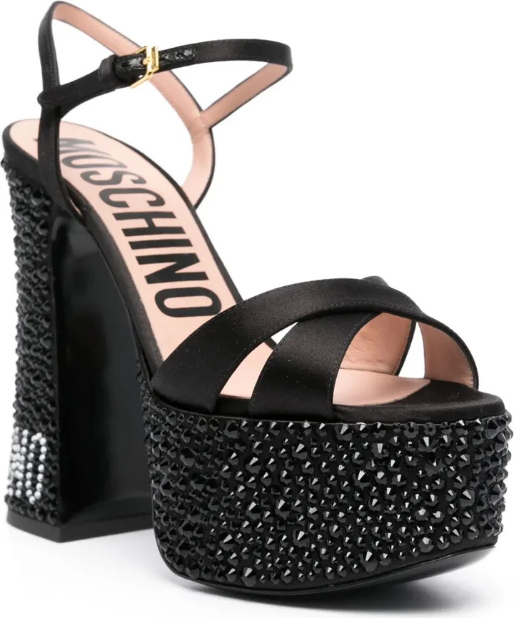 145mm Crystal-Embellished Sandals - Image 2