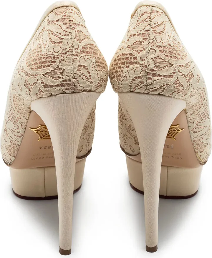 145mm Lace-Embellished Pumps - Image 3
