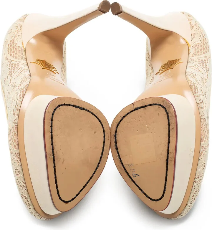 145mm Lace-Embellished Pumps - Image 4