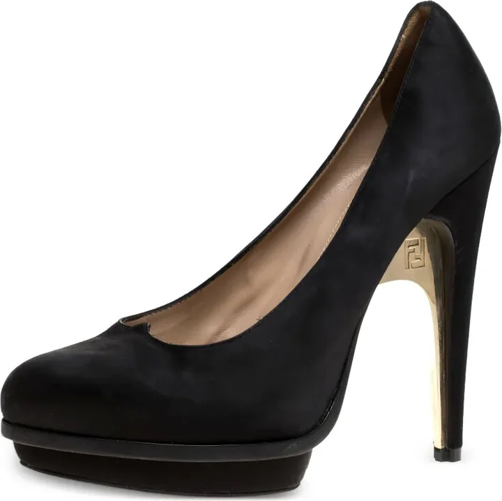145mm Leather Heeled Pumps - Image 2