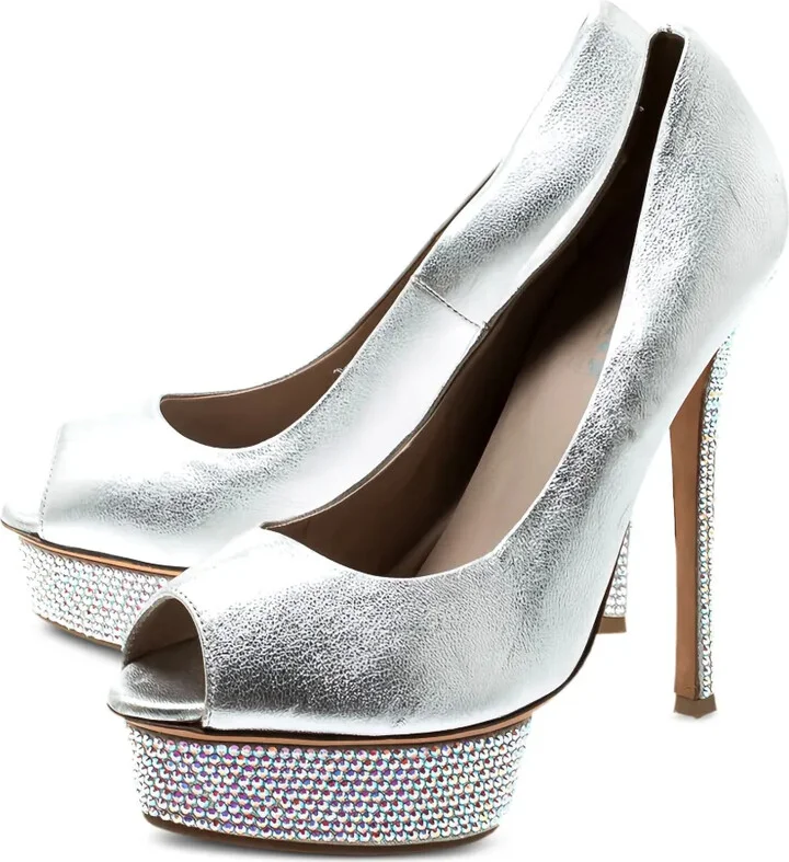 145mm Leather Heeled Pumps - Image 2