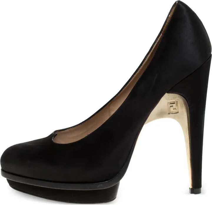 145mm Leather Heeled Pumps