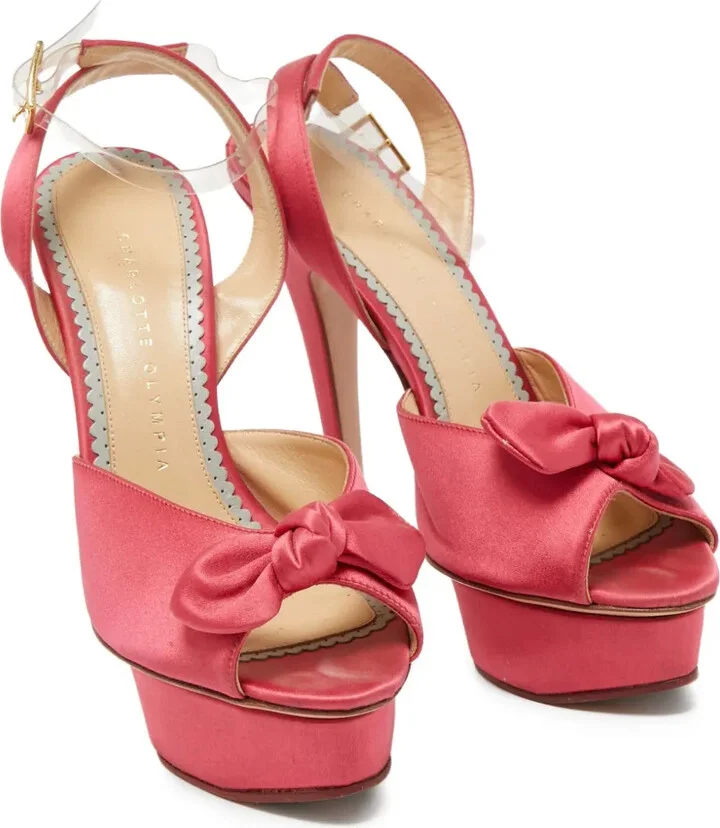 145mm Leather Heeled Sandals - Image 2