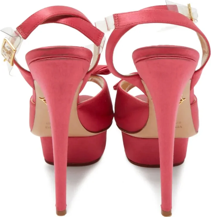 145mm Leather Heeled Sandals - Image 3