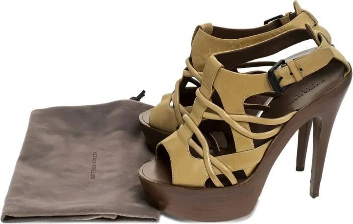 145mm Leather Heeled Sandals - Image 5