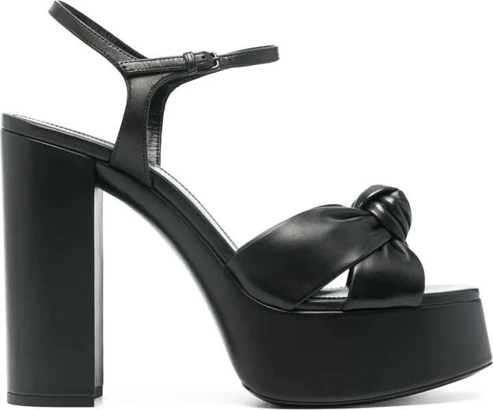 145mm Leather Platform Sandals