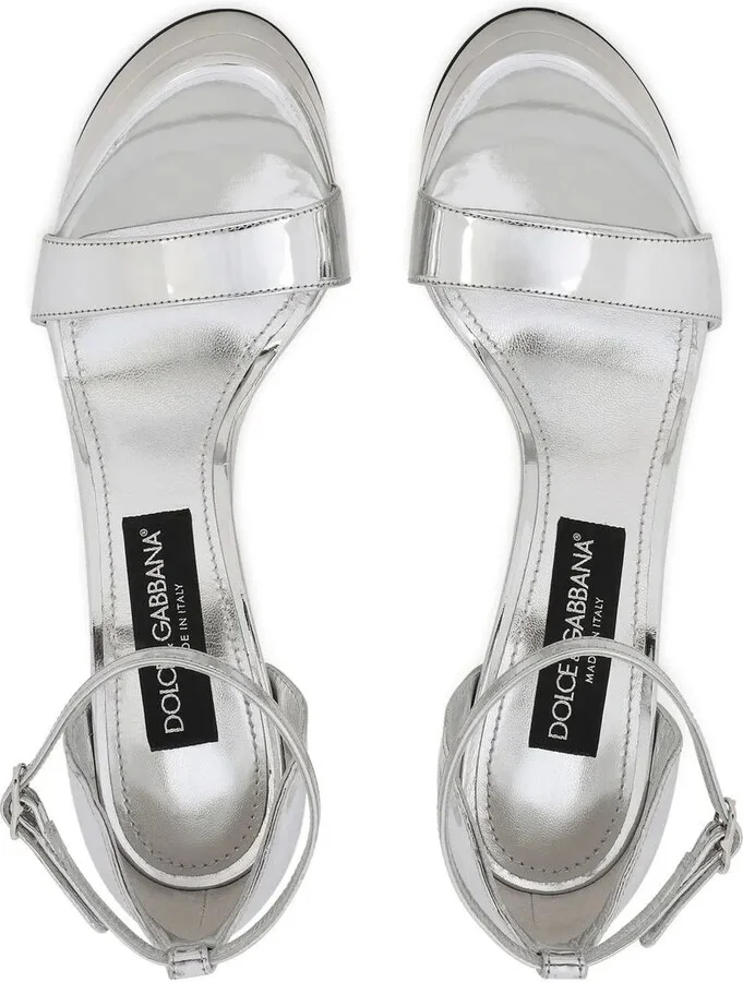 145mm Mirror-Effect Platform Sandals - Image 4