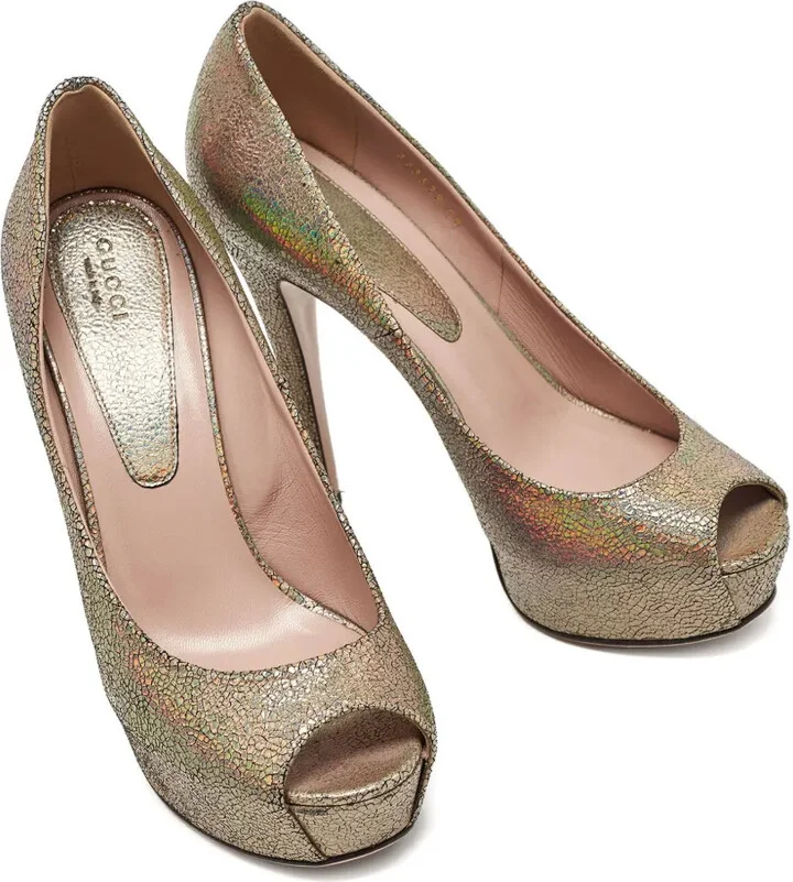 145mm Platform Peep Toe Pumps - Image 2