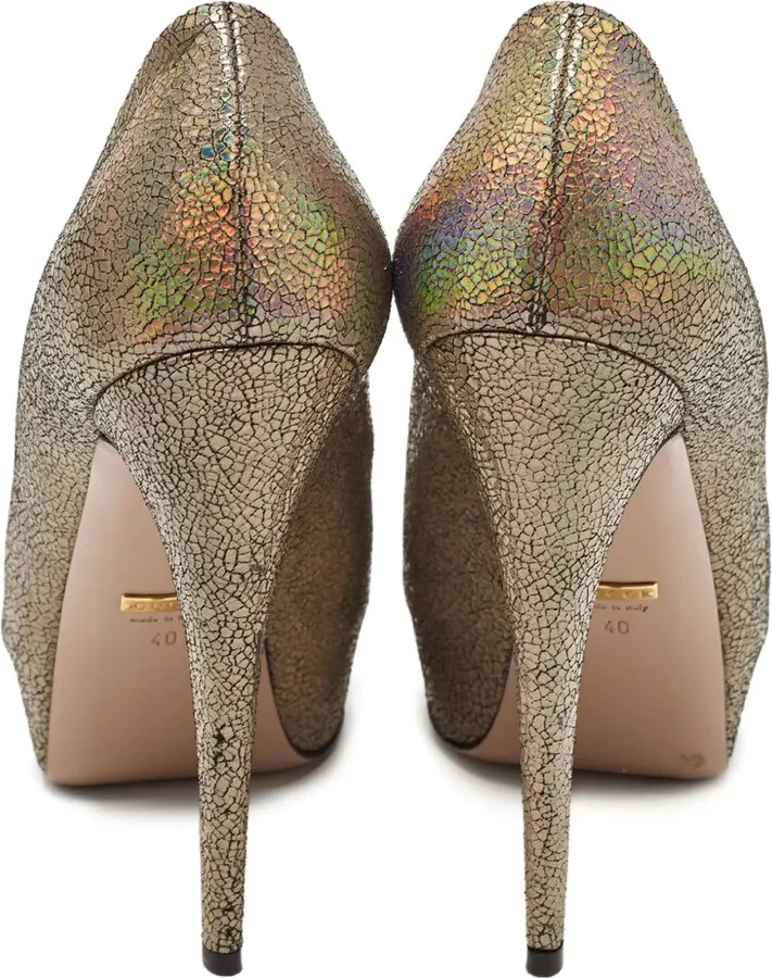 145mm Platform Peep Toe Pumps - Image 3