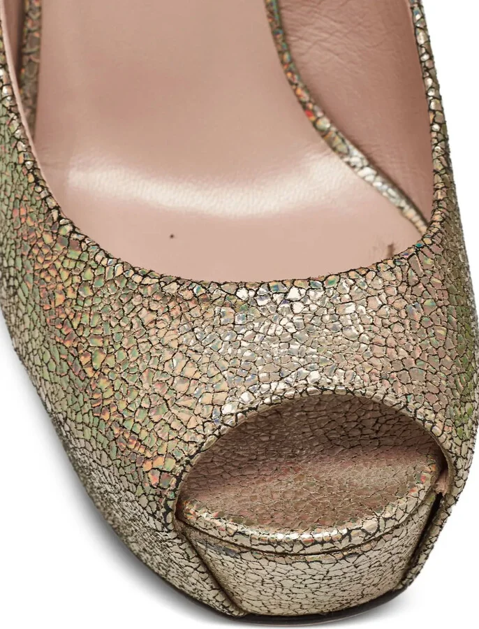 145mm Platform Peep Toe Pumps - Image 5