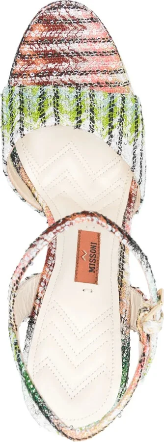 145mm Sequinned Sandals - Image 4