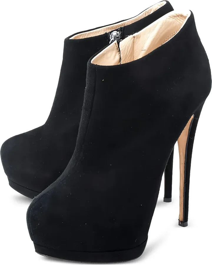 145mm Suede Platform Boots - Image 2