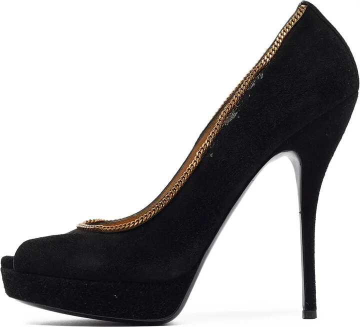 145mm Suede Pumps