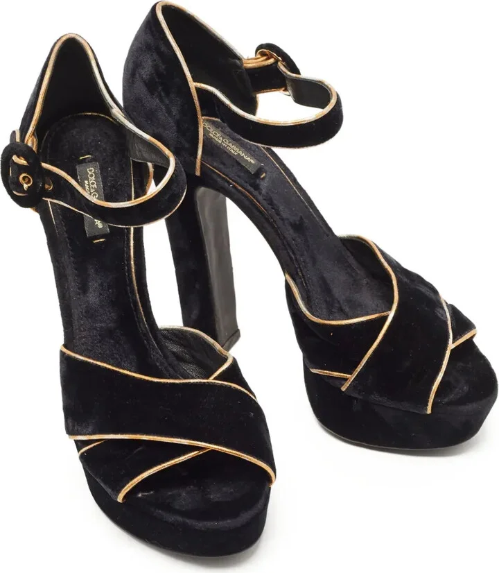145mm Velvet Sandals - Image 3
